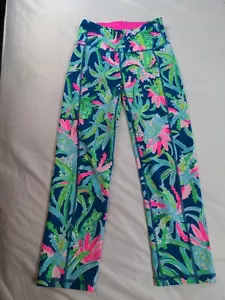 Lilly Pulitzer Pants Extra Small Luxletic Crop Weekender Sweet Escape High Rise - Picture 1 of 10