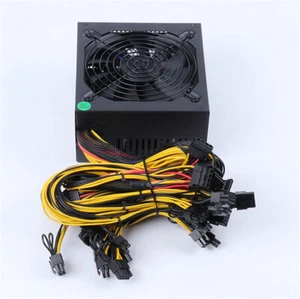 Fuente de alimentación modular 2000 W para computadora PC 6/8 GPU 110 V-240 V EE. UU. TOCK - Imagen 1 de 11
