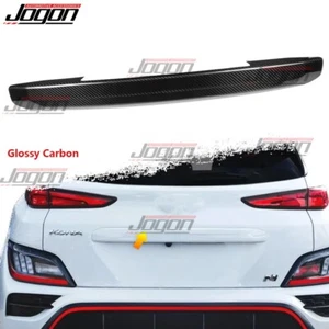 N Line Real Carbon Rear Tailgate Decor Air Spoilers For Hyundai N Kona N 2022-23 - Picture 1 of 12