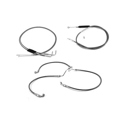 Cable de acelerador embrague freno barra Dyna 12"-14" para Harley 09-17 Fat Bob no ABS Foto 1 de 4