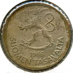 1966 Finland Silver Coin Markka - Suomen Tasavalta - CA519 - Picture 1 of 2
