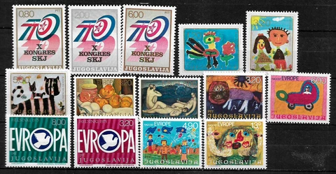 [DL-021] Dollar Lot - Yugoslavia Mint Never Hinged Stamps Cover
