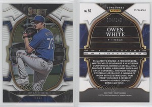 2023 Panini Select Concourse White Prizm /149 Owen White #52