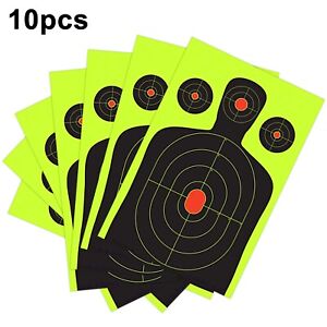 10 feuilles 12 x 18 pouces cibles silhouette humaine pour entraînement de tir