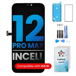 Remplacement numériseur écran LCD vitre tactile iPhone 12 Pro Max + kits d'outils - Photo 1 sur 5