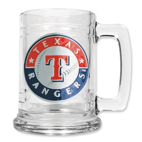 MLB Texas Ranger 15oz Glass Tankard Mug Cover