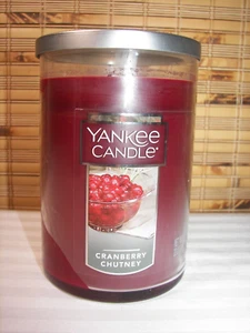 NEU! Yankee Candle CRANBERRY CHUTNEY Signature Large Tumbler 22oz Two Wick - Bild 1 von 3