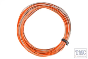 DCW-32OGT DCC Concepts TWIN Wire Decoder Litze 6m (32g) orange/grau - Bild 1 von 1