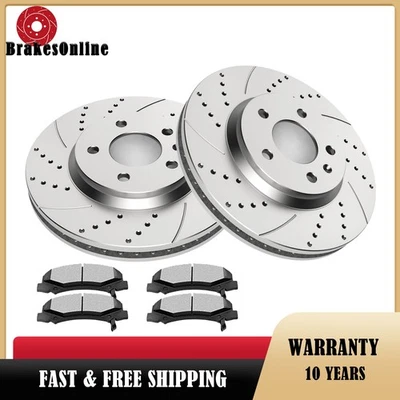 Front Brake Rotors Pads fit for Impala Monte Carlo Limited Buick Lucerne Brakes - Image 1 of 4