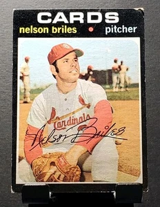 1971 Topps #257 Nelson Briles CARDINALS baseball card⚾️VG/EX - Picture 1 of 2