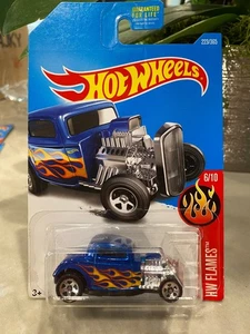 2017 Hot Wheels '32 FORD #223 blue - HW Flames - NEW - Picture 1 of 1