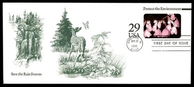 Mayfairstamps US FDC 1992 Save The Rain Forests First Day Cover aau_24535 - Image 1 of 2