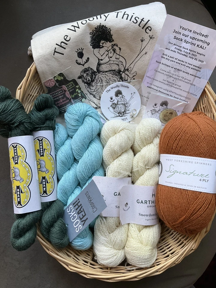 Bolso calcetín The Wooly Thistle de 2021/ John Arbor, Coop Knits, Garthenor, WYS Foto 1 de 1