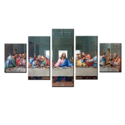 The Last Supper Jesus Painting Prints on Canvas Wall Art for Dining Room Jesu... - Image 1 of 3