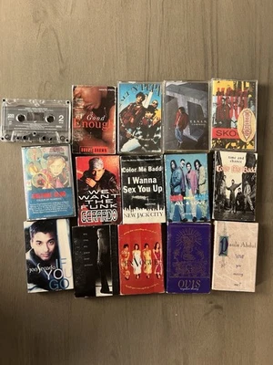 80s 90s R&B Pop Cassette Tape Lot Salt N Pepa Janet Bobby Brown En Vogue x15 - Image 1 of 4