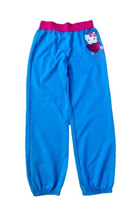 NWT Hello Kitty By Sanrio Kids Blue Sweatpants Size 8 Cute Comfy - Image 1 of 4
