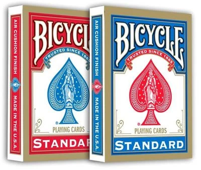 Lot de 2 jeux de cartes de poker neufs Bicycle Standard