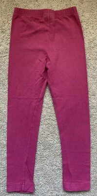 Pantalones de punto Lands End para niñas talla 5 púrpura, tobillo cónico mezcla de algodón Foto 1 de 4