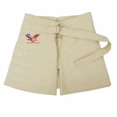 Средневековый Gambeson хлопковая юбка, SCA костюм доспехи, белый доспехи - Изображение 1 из 4