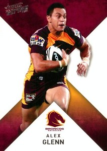 2011 Brisbane Broncos NRL Select Strike Card - Alex Glenn