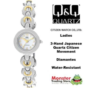 AUSSIE SELLER LADIES BRACELET WATCH CITIZEN MADE 2/TONE GK53-800 P$99 WARRANTY - Picture 1 of 2