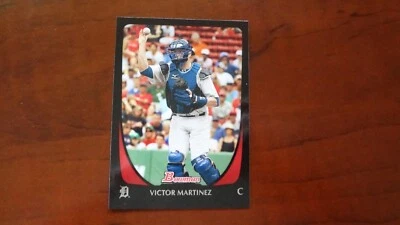 2011 BOWMAN # 189 VICTOR MARTINEZ    BASEBALL CARD - Image 1 of 2