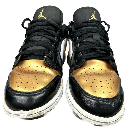 Nike Air Jordan scarpe basse giovani 4 5 oro metallizzato retrò DR6970 071