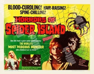 HORRORS OF SPIDER ISLAND 1960 TRANSFORMS TO SPIDER BEAST 11 X 14 LOBBY CARD HS - Picture 1 of 1