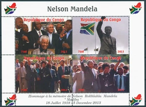 Nelson Mandela Stamps 2013 MNH Madiba Famous People Politicians 4v M/S - Picture 1 of 1