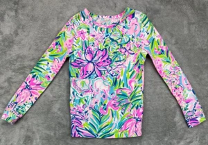 Lily Pulitzer Girl's Mini Sammy Pajama Top Long Sleeve Size 6 - Picture 1 of 8
