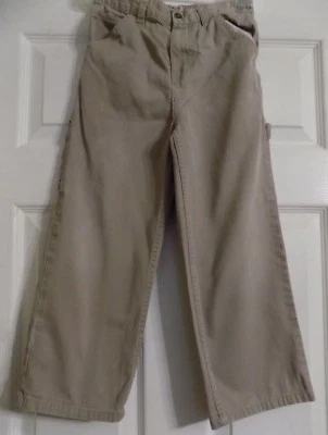 Pantalones de mezclilla para niños beige genuino clase club estilo carpintero talla 6  Foto 1 de 4