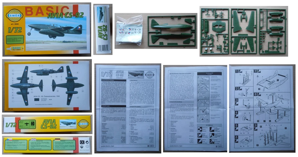AVIA CS-92, Smer 1/72 model kit vintage modellismo made in Repubblica Ceca - Immagine 1 di 1
