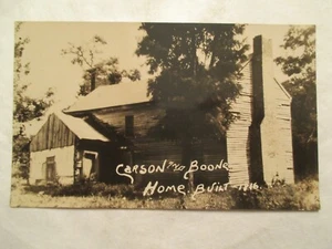 RPPC Real Photo Postcard Carson and Boone Home Built 1816 - Picture 1 of 2