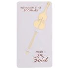 Instrument Style Bookmarks - Gold Plated Music Notebook Mark School Accessories