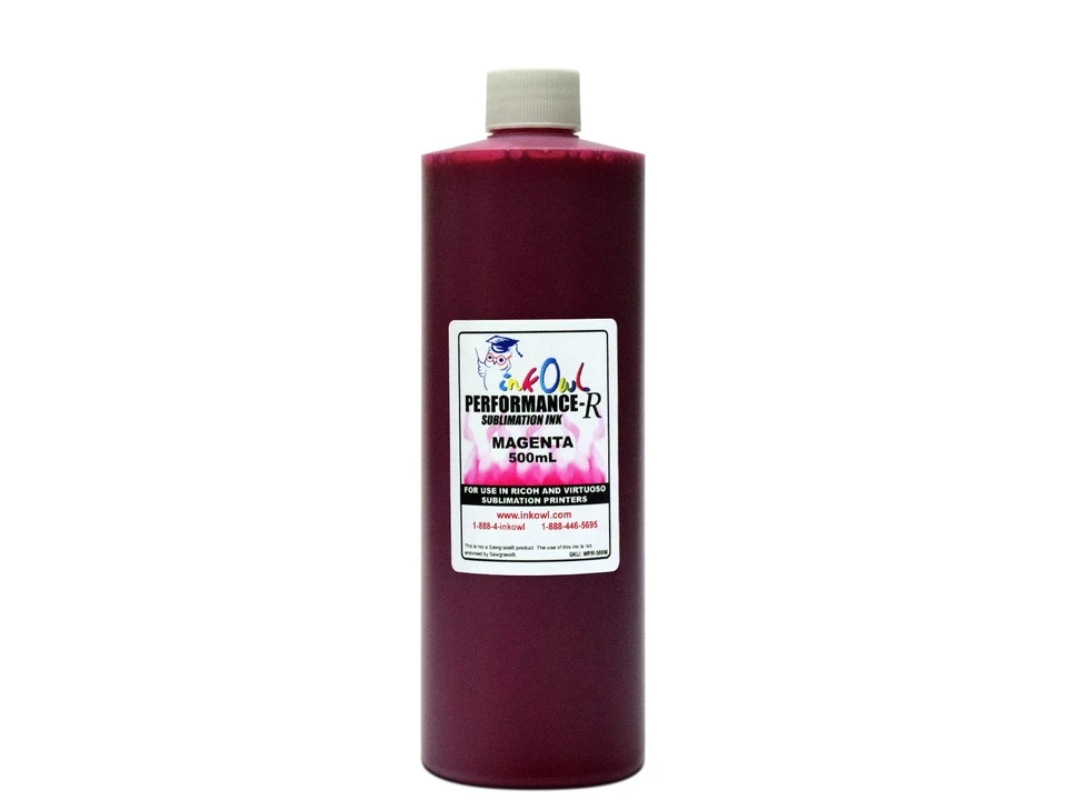 500ml of MAGENTA InkOwl Performance-R Sublimation Ink for RICOH and VIRTUOSO - Image 1 of 1