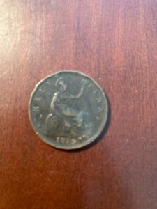 1879 Great Britain Half Penny Rare Date - Picture 1 of 2