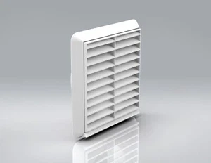 100mm Plastic Fixed Blade Louvred Wall Grille Extractor Fan Cover Duct Vents 4" - Picture 1 of 10