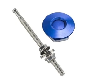Quick Latch Mini latch Dzus Fastener 1.25" (32mm) x 100mm Stud, Billet - Blue - Picture 1 of 5