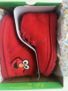 Kids Ugg X Elmo Neumel II Boot 1127431K Red Size 3  Sesame Street - Picture 1 of 5