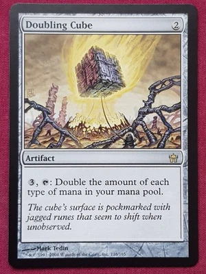 Magic The Gathering FIFTH DAWN DOUBLING CUBE artifact card MTG - Image 1 of 2