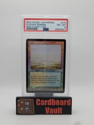 2002 Magic The Gathering Flooded Strand Foil #316 PSA 8 66848827 - Image 1 of 2