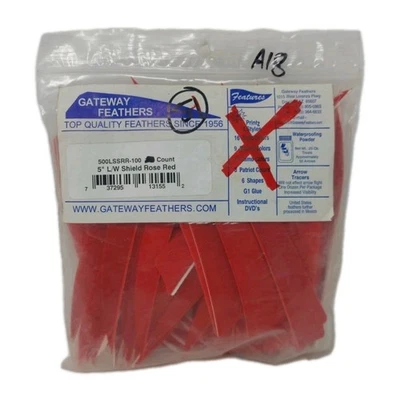 Plumas de flecha de tiro con arco 51 unidades Gateway 5" ala izquierda: escudo rosa rojo  Foto 1 de 2