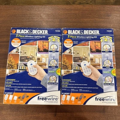 Kit de iluminación inalámbrica Black & Decker Freewire 5 piezas FW3000 (2 kits) Foto 1 de 4