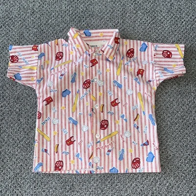 Vintage Health-Tex Baseball Button Up Shirt. Size 3T.  - Image 1 of 4