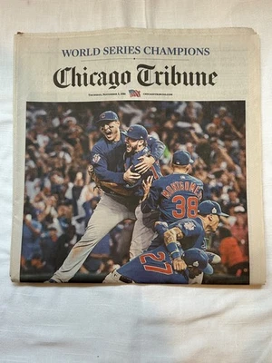 Газеты Chicago Tribune Cubs 2016 World Series - выберите свое издание! - Изображение 1 из 2