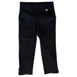 Rafaella Capri Pants Women’s Size 8 Black Comfort Stretch Pocketless NWT - Picture 1 of 6