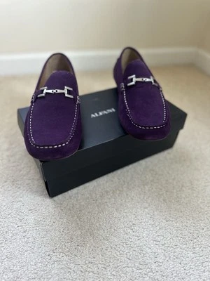 Purple  Suede Mens Fashion Driving Moccasins Loafers Size 13 NWOT - Image 1 of 4