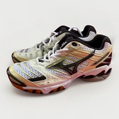 Mizuno Wave Lightning 7 White Black Athletic Volleyball Sneakers Women Size 7 - Image 1 of 4