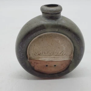 MCM Vintage UCTCI Baby Face Vase Japan Stoneware Pottery - Picture 1 of 8