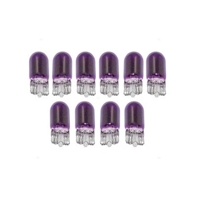 10x 194 Purple T10 Wedge Car Mini 5050 Bright Light bulbs W5W 2825 158 168 LOT - Image 1 of 2